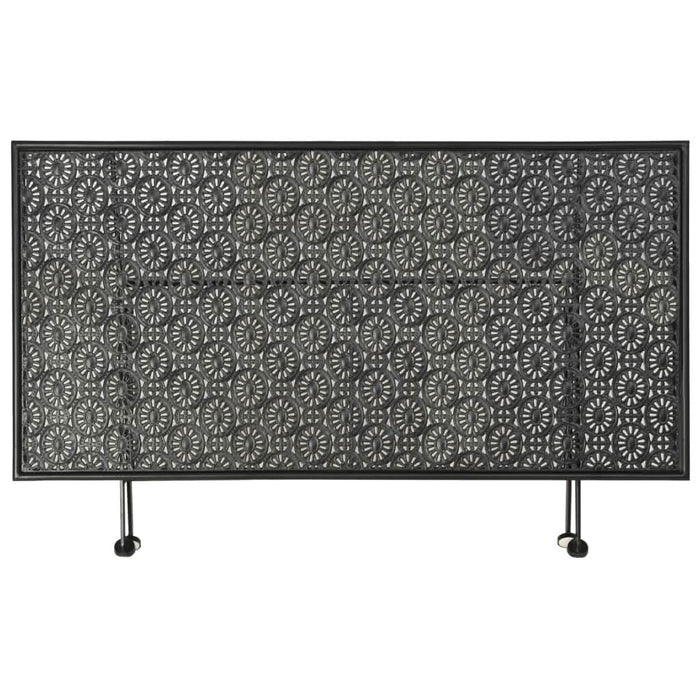 Măsuță de cafea pliabilă, vintage, negru, 100x50x45 cm, metal - WALTI WALTI