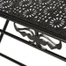 Măsuță de cafea pliabilă, vintage, negru, 100x50x45 cm, metal - WALTI WALTI
