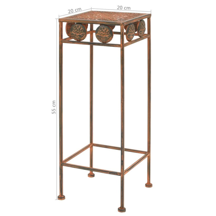 Set suport plante, 3 buc., ruginiu, metal, stil vintage - WALTI WALTI