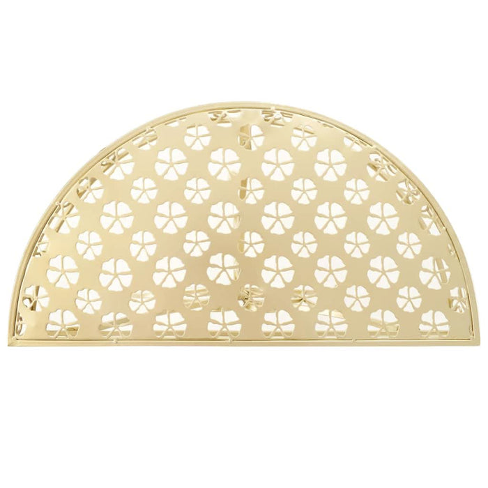 Masă laterală stil vintage semirotundă metal 72x36x74 cm auriu - WALTI WALTI