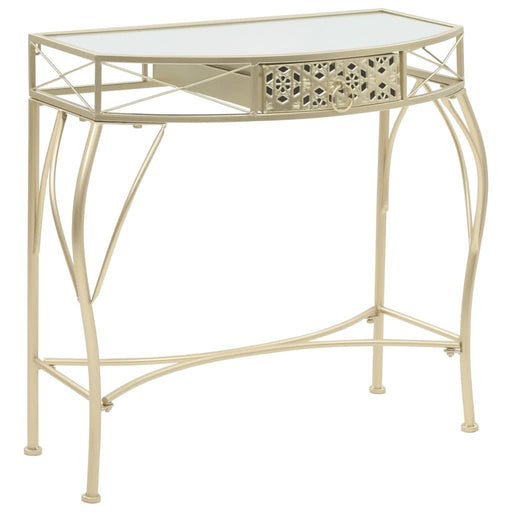 Masă laterală stil franțuzesc, auriu, 82 x 39 x 76 cm, metal - WALTI WALTI