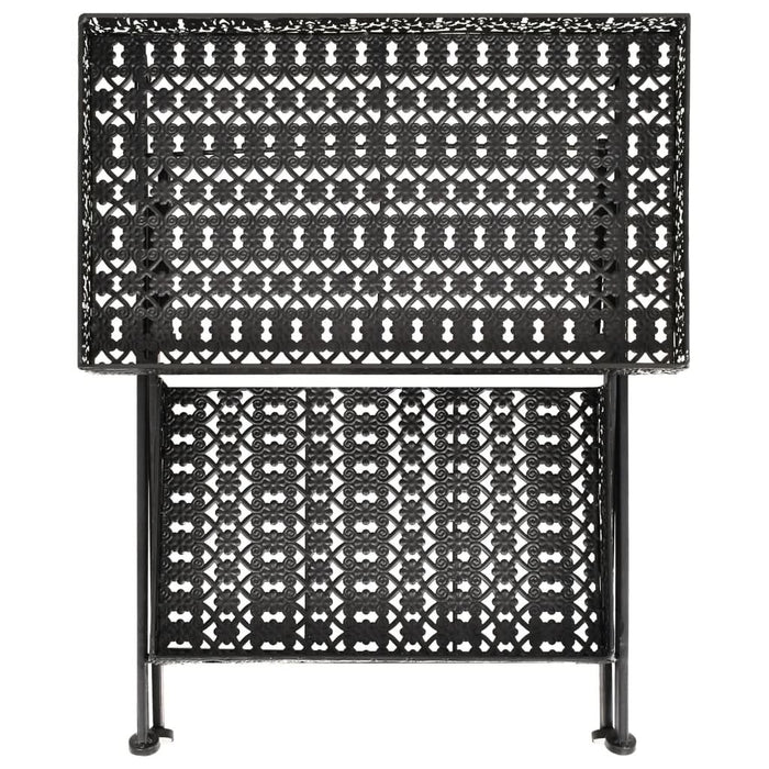 Măsuță de ceai pliabilă stil vintage negru 58x35x72 cm metal - WALTI WALTI