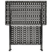 Măsuță de ceai pliabilă stil vintage negru 58x35x72 cm metal - WALTI WALTI