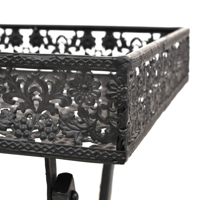 Măsuță de ceai pliabilă stil vintage negru 58x35x72 cm metal - WALTI WALTI
