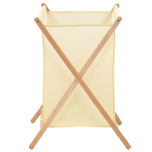 Coș de rufe, bej, lemn cedru și material textil, 42x41x64 cm - WALTI WALTI