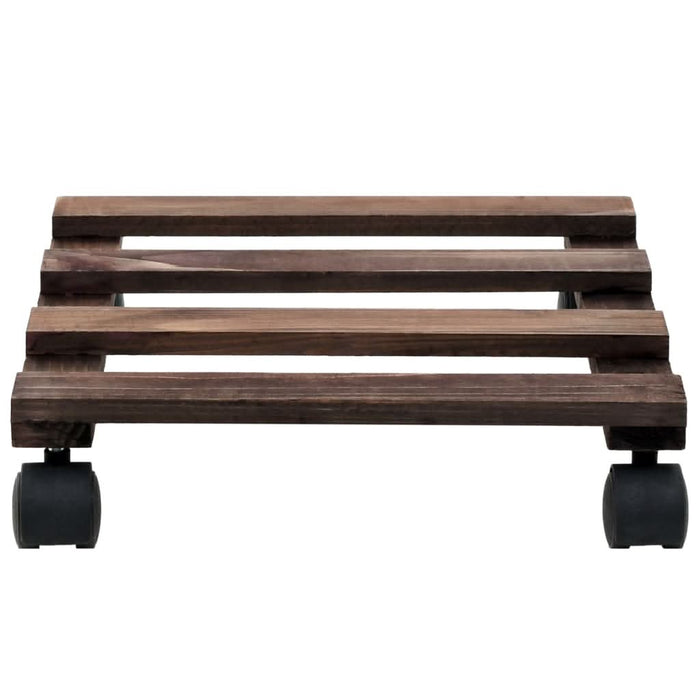 Suport cu role pentru plante, 4 buc., 25x25 cm, lemn de cedru - WALTI WALTI