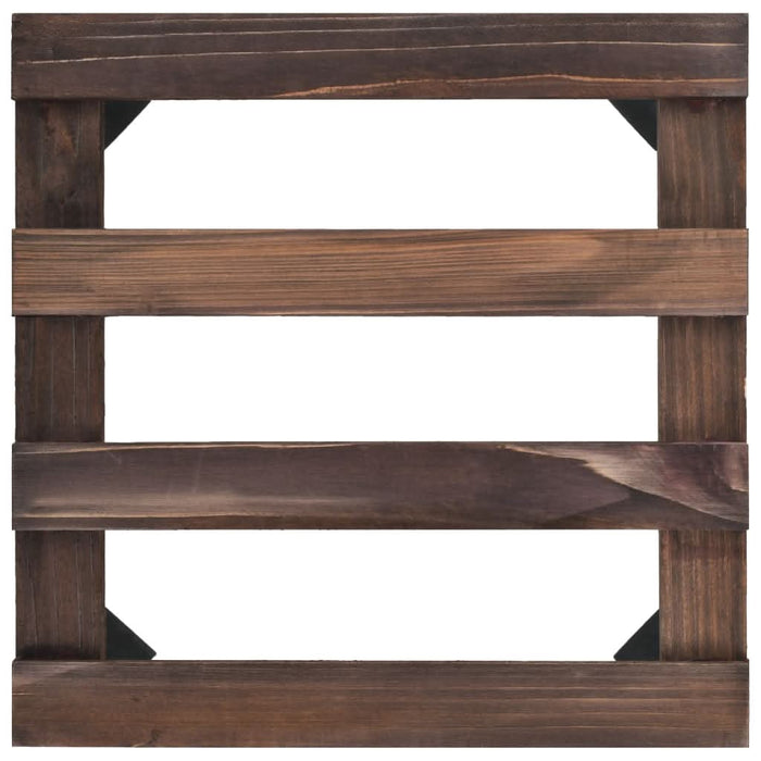 Suport cu role pentru plante, 4 buc., 25x25 cm, lemn de cedru - WALTI WALTI