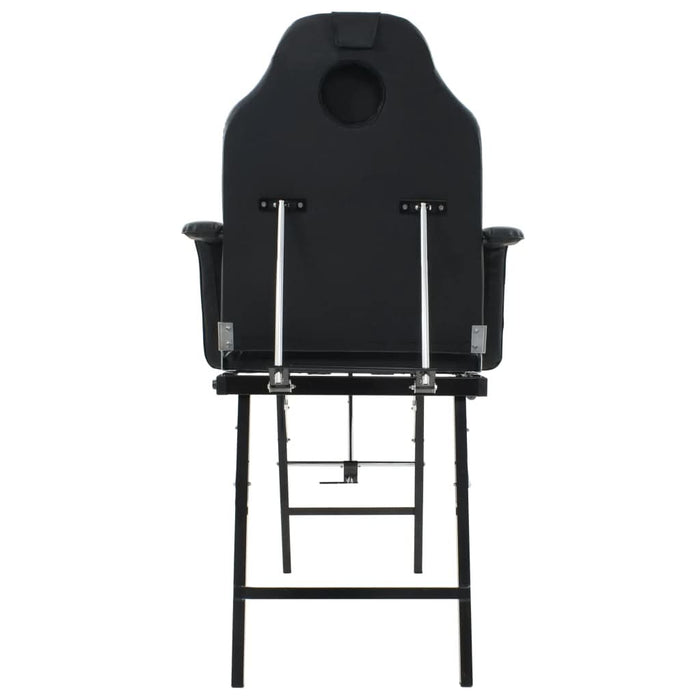 Scaun tratament facial, piele artificială, 185x78x76 cm, negru - WALTI WALTI