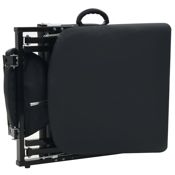 Scaun tratament facial, piele artificială, 185x78x76 cm, negru - WALTI WALTI