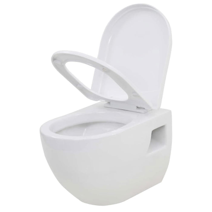 Toaletă cu montare pe perete, ceramică, alb - WALTI WALTI