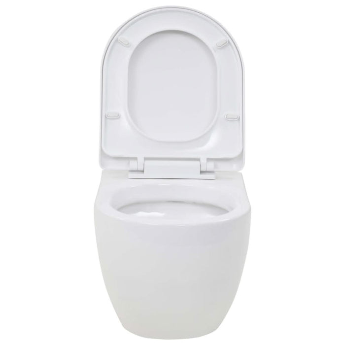 Toaletă cu montare pe perete, ceramică, alb - WALTI WALTI