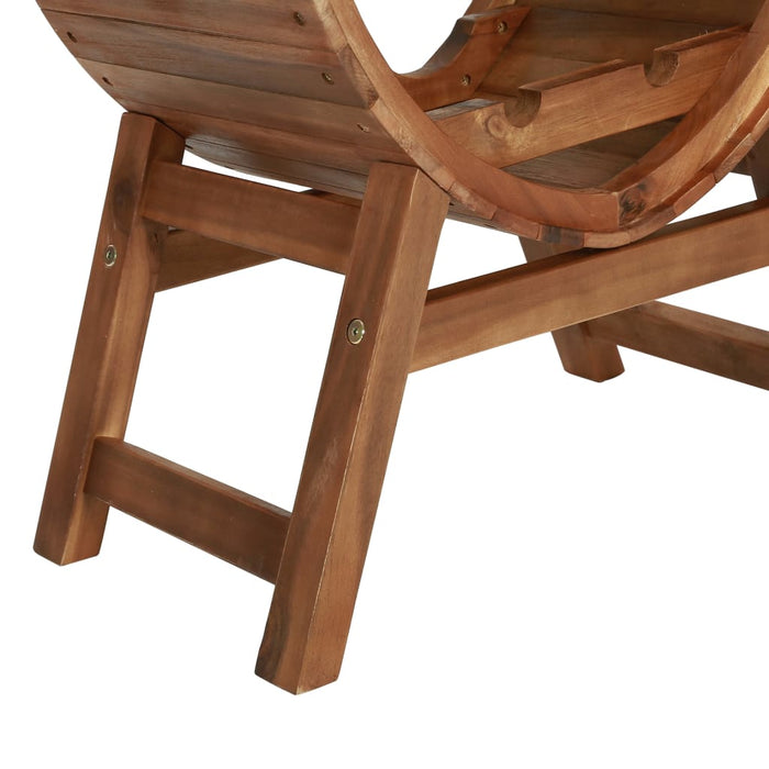 Suport sticle de vin, 13 sticle, lemn masiv de acacia - WALTI WALTI