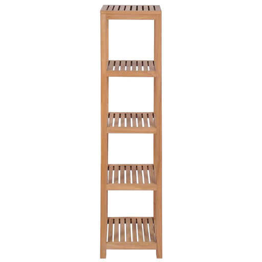 Raft depozitare baie, 4 niveluri, 42x42x165 cm, lemn tec masiv - WALTI WALTI