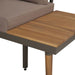 Set mobilier grădină cu perne, 4 piese, maro, lemn acacia - WALTI WALTI