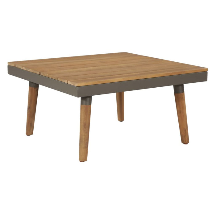Set mobilier grădină cu perne, 4 piese, maro, lemn acacia - WALTI WALTI