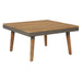 Set mobilier grădină cu perne, 4 piese, maro, lemn acacia - WALTI WALTI