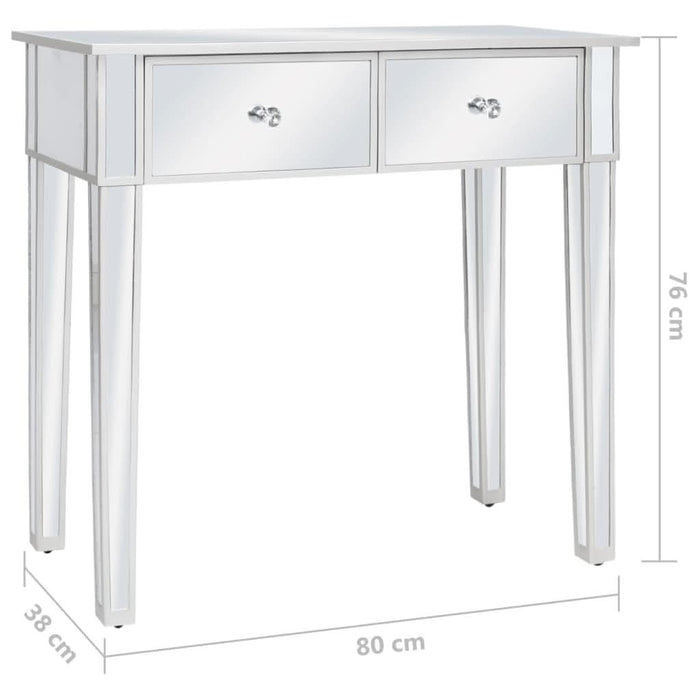 Masă de toaletă tip oglindă cu scaun, MDF și sticlă - WALTI WALTI