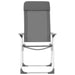 Scaune de camping pliante, 4 buc., gri, aluminiu - WALTI WALTI