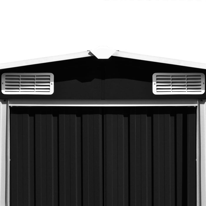 Șopron de grădină, 257x489x181 cm, antracit, metal - WALTI WALTI