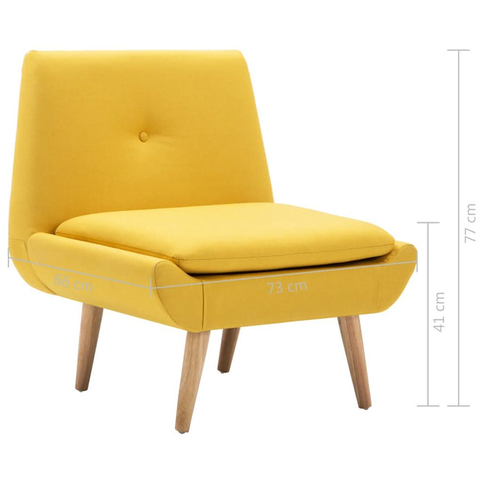 Fotoliu, galben, material textil - WALTI WALTI