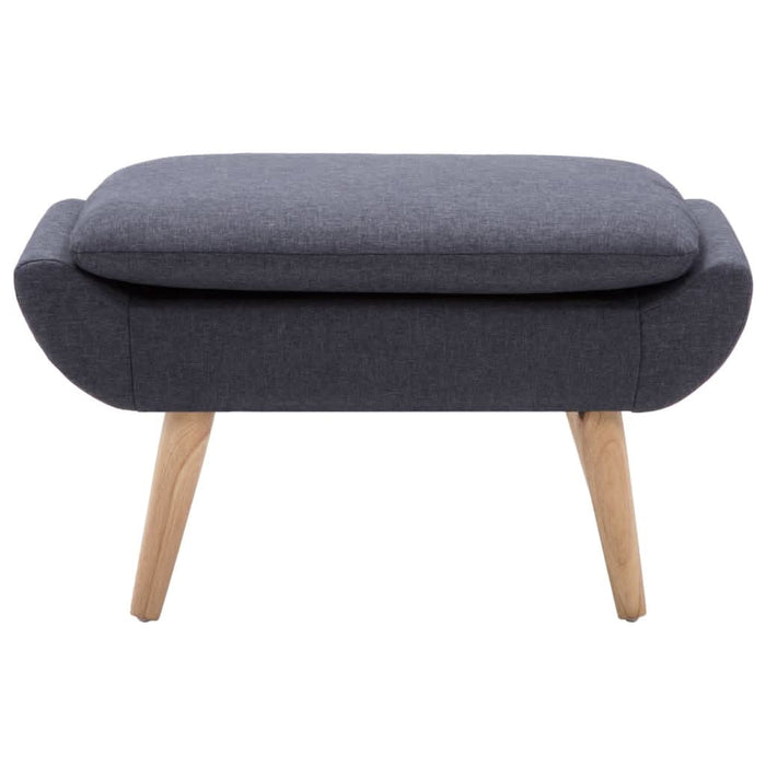 Taburet, tapițerie din material textil, 73x43x42 cm, gri închis - WALTI WALTI