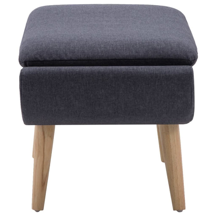 Taburet, tapițerie din material textil, 73x43x42 cm, gri închis - WALTI WALTI