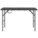Masă de grădină pliabilă, maro, 120x60x74, HDPE, aspect ratan - WALTI WALTI