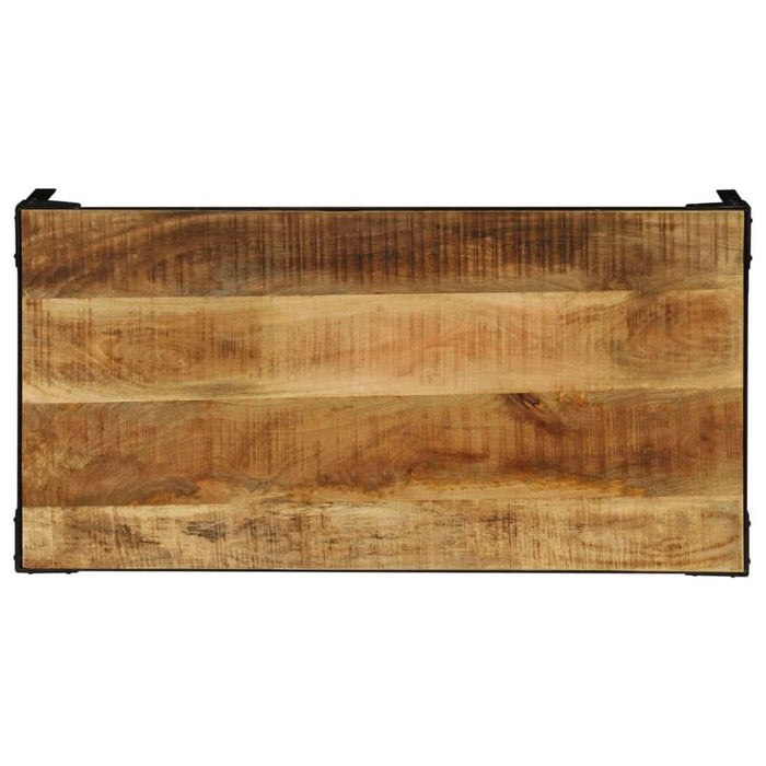 Măsuță de cafea, 110 cm, lemn masiv de mango nefinisat, oțel - WALTI WALTI