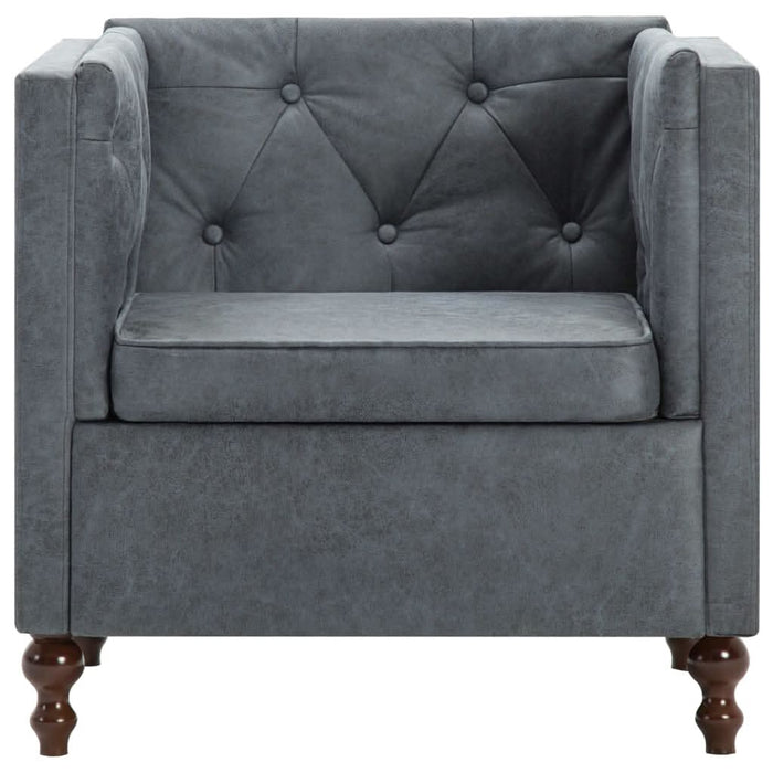 Fotoliu, gri, material textil - WALTI WALTI