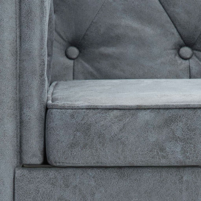 Fotoliu, gri, material textil - WALTI WALTI