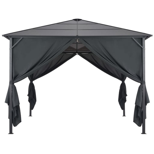 Pavilion cu perdea, negru, 3 x 3 m, aluminiu - WALTI WALTI