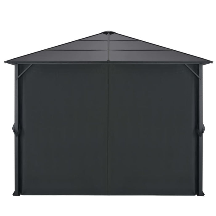 Pavilion cu perdea, negru, 3 x 3 m, aluminiu - WALTI WALTI