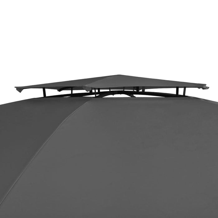 Marchiză pavilion de grădină cu perdele, 360x265 cm, hexagonal - WALTI WALTI