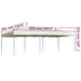 Cort de petrecere pliabil, crem, 3 x 9 m - WALTI WALTI