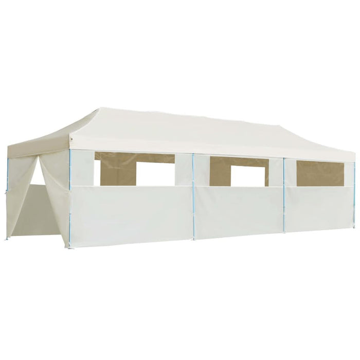 Cort de petrecere pliabil cu 8 pereți laterali, crem, 3 x 9 m - WALTI WALTI
