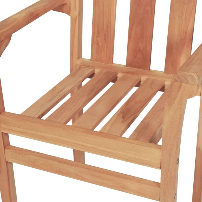 Set mobilier de bistro, 3 piese, lemn masiv de tec - WALTI WALTI