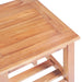 Set mobilier de bistro, 3 piese, lemn masiv de tec - WALTI WALTI