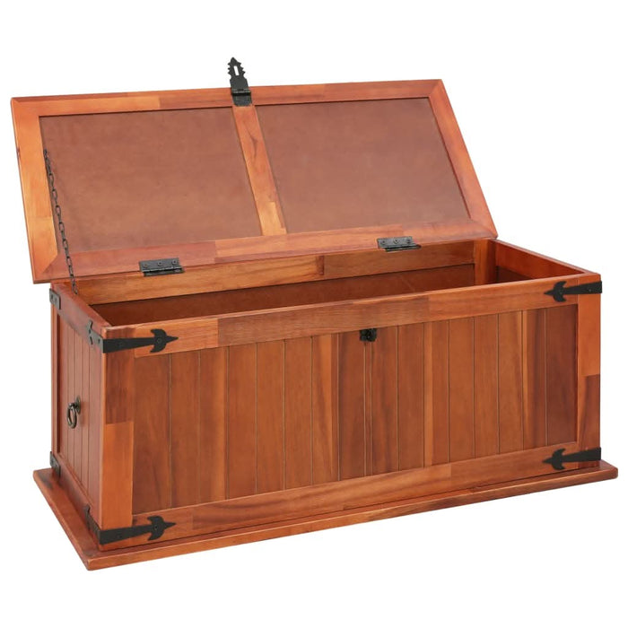 Cufăr de depozitare, 90x45x40 cm, lemn masiv de acacia - WALTI WALTI