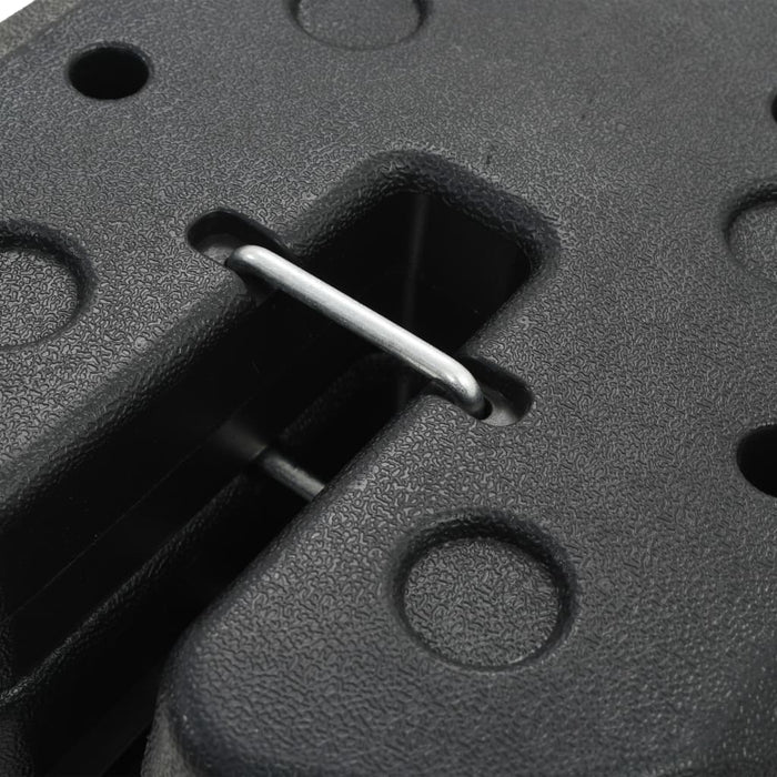 Plăci de greutate pavilion, 4 buc., negru, 220x50 mm, beton - WALTI WALTI