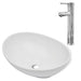 Chiuvetă de baie cu robinet mixer, ceramică, oval, alb - WALTI WALTI
