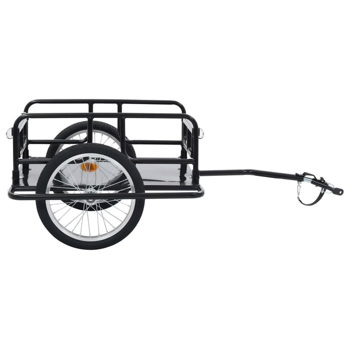 Remorcă de bicicletă, negru, 130 x 73 x 48,5 cm, oțel - WALTI WALTI