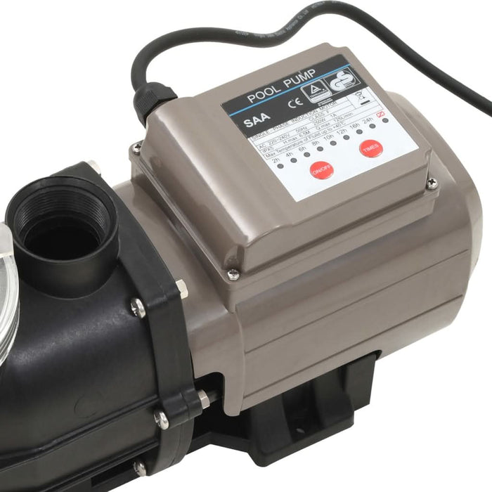 Pompă de piscină cu temporizator, negru, 0,25 CP, 8000 L/h - WALTI WALTI