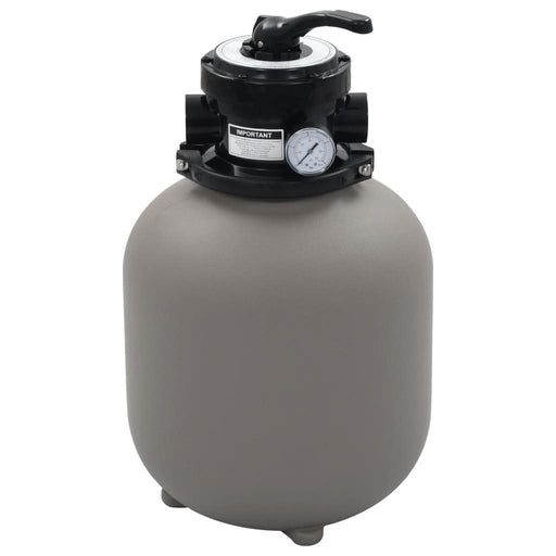 Filtru cu nisip pentru piscină cu supapă 4 poziții gri 350 mm - WALTI WALTI
