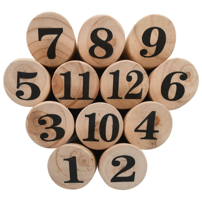 Set pentru joc Kubb cu numere, lemn - WALTI WALTI