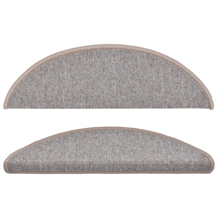 Covorașe pentru trepte scară, 15 buc., maro deschis, 56x17x3 cm - WALTI WALTI