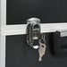 Cutie de scule, negru, 38x22,5x34 cm, aluminiu - WALTI WALTI