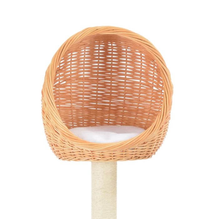 Ansamblu pentru pisici cu stâlp din funie sisal, lemn de salcie - WALTI WALTI