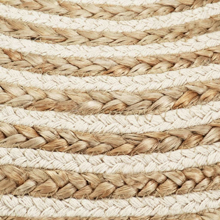 Taburet lucrat manual, 45x30 cm, iută - WALTI WALTI