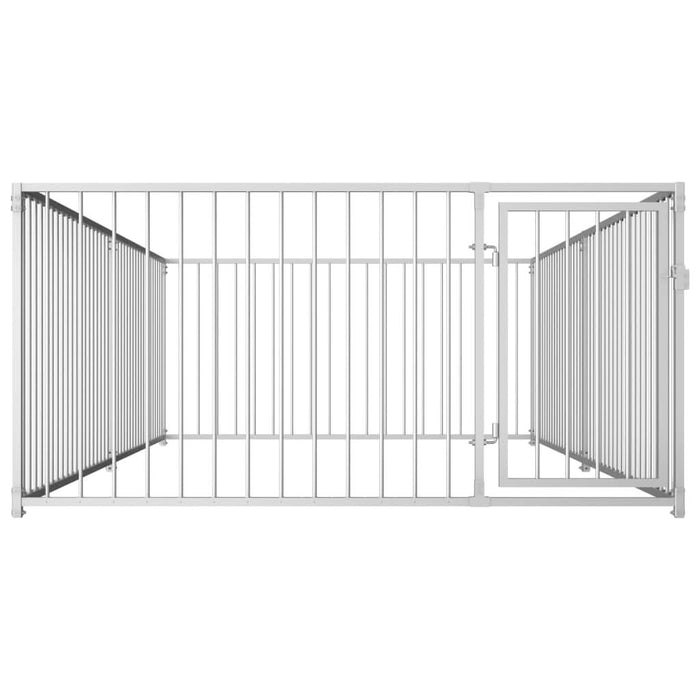 Padoc de câini pentru exterior, 200 x 400 x 100 cm - WALTI WALTI