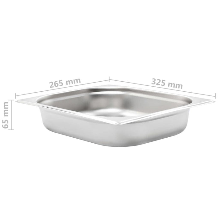 Recipiente Gastronorm 4 buc. GN 1/2 65 mm oțel inoxidabil - WALTI WALTI